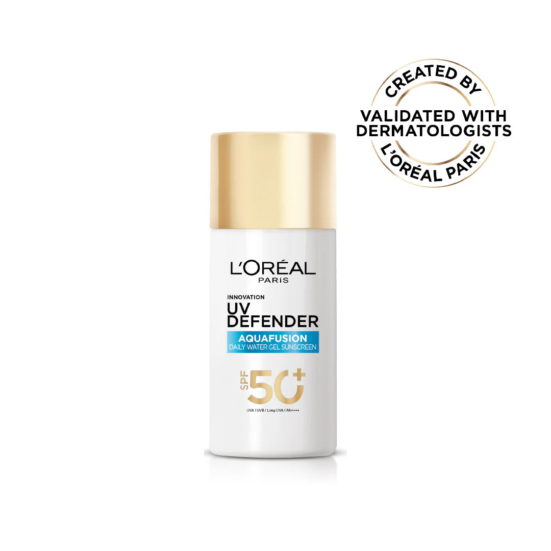 L'Oréal Paris UV Defender Aquafusion Daily Water Gel Sunscreen SPF 50+ — Lebanon | Rouge à Moi