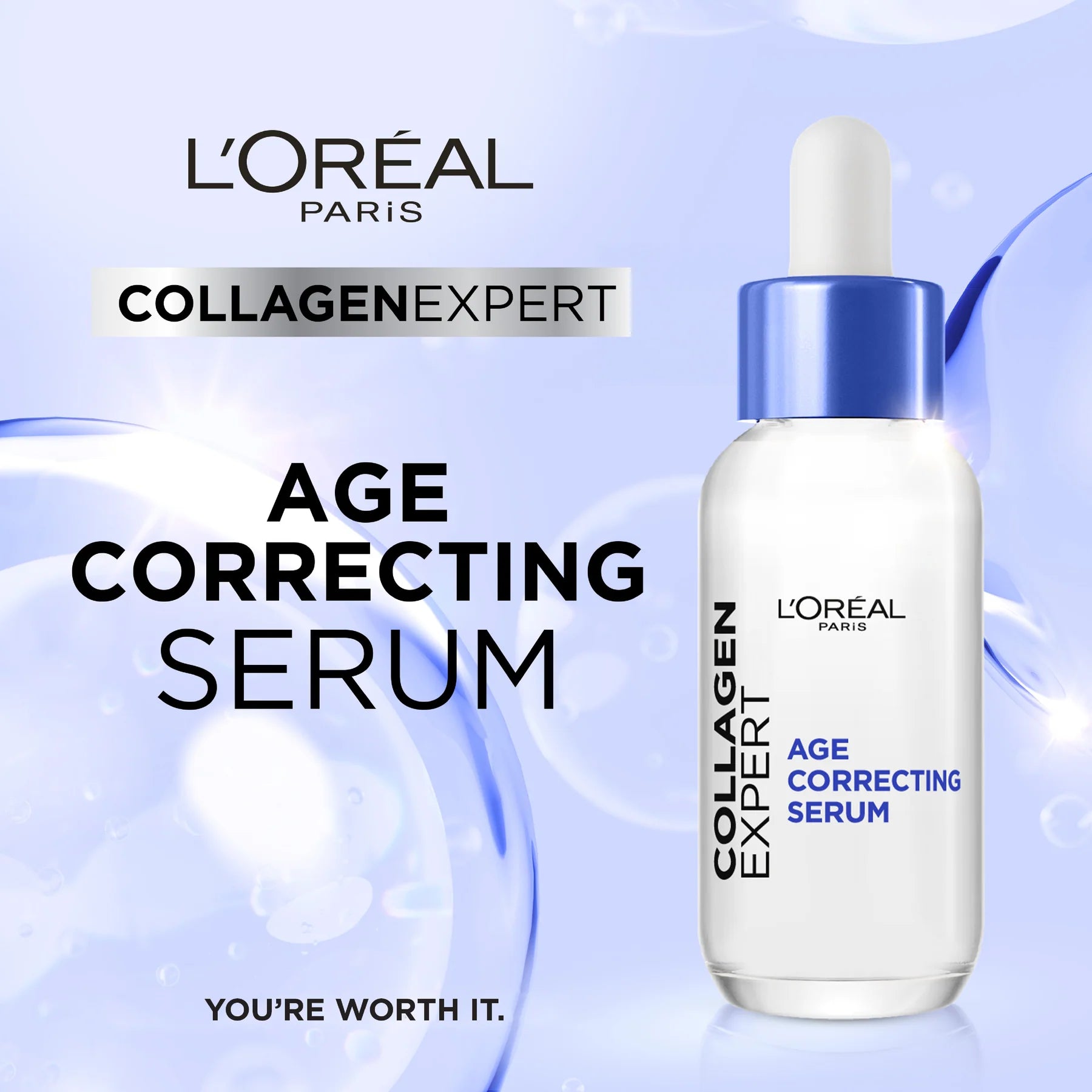 L’Oréal Collagen Expert Age-Correcting Serum with Glycerin & Collagen Peptide Fractions