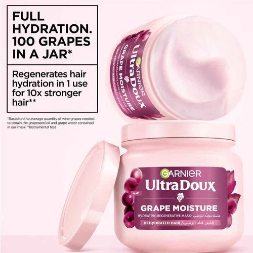 Garnier Ultra Doux Grape Moisture Deep Regenerative Mask 200 ML