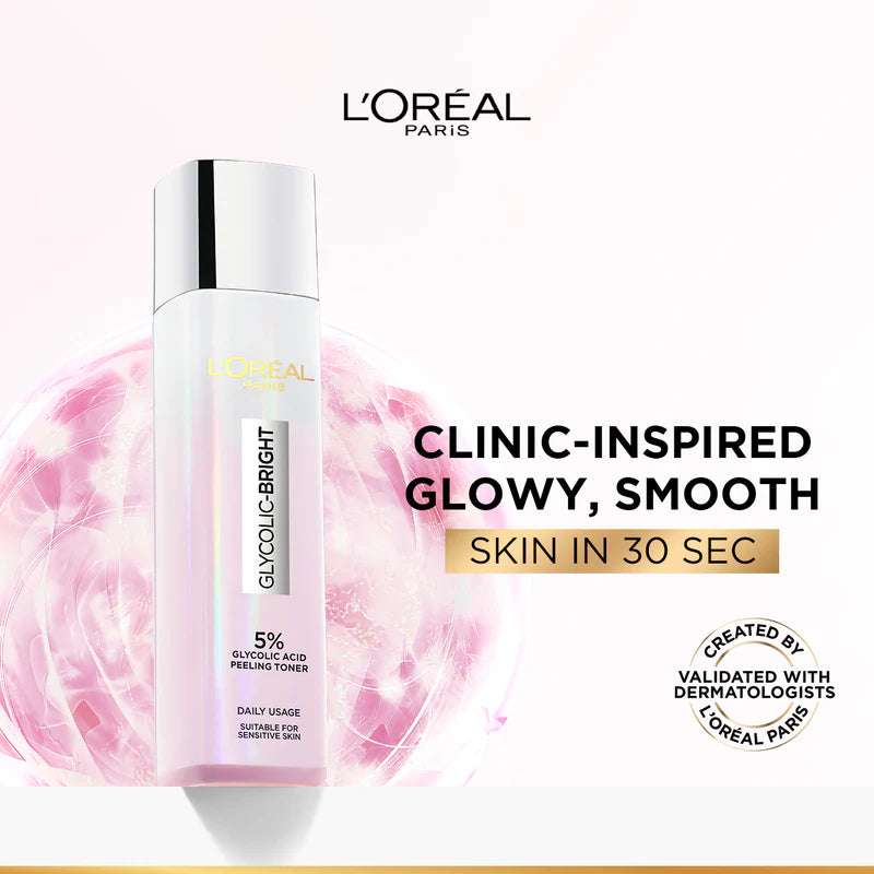 L’Oréal Paris 5% Glycolic Acid Peeling Toner For Instant Glowing Skin