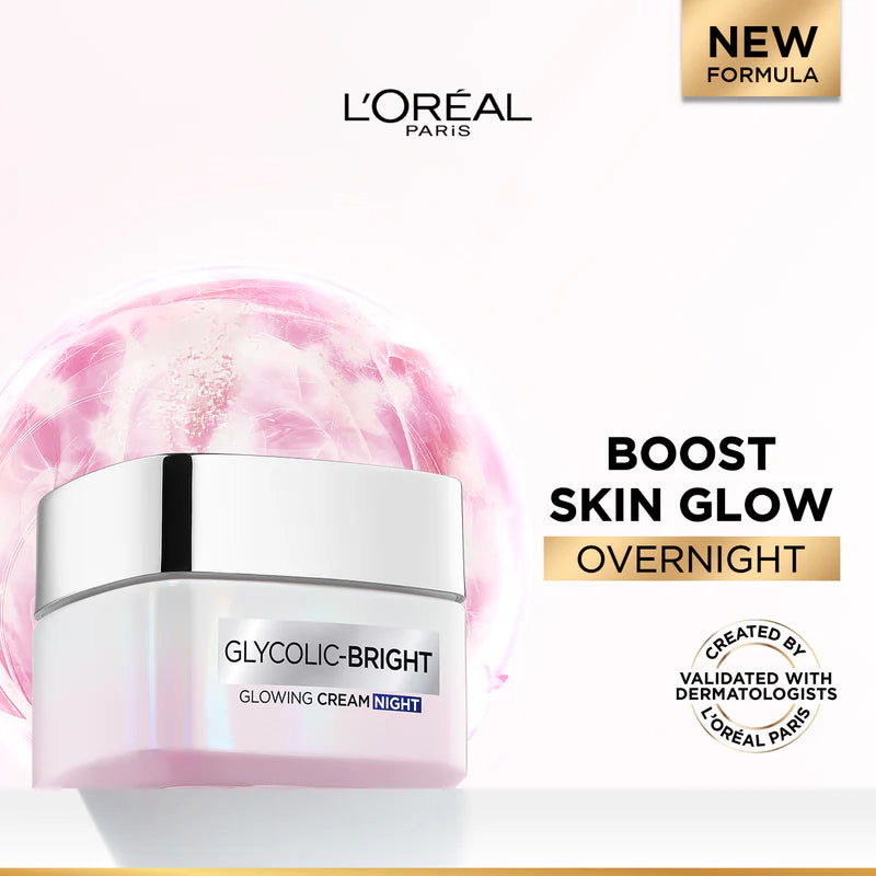 L’Oreal Glycolic Bright Night Cream 50Ml