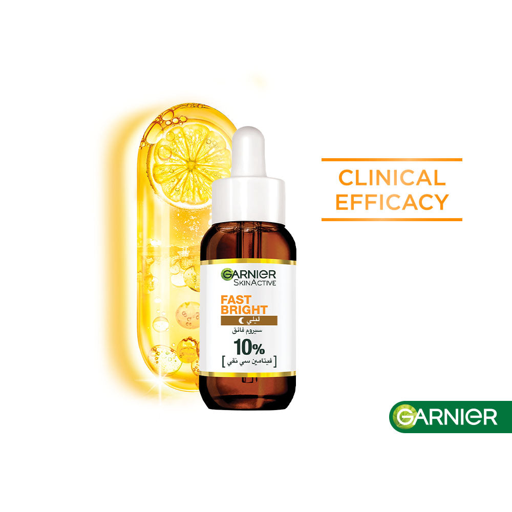 GARNIER Fast Bright 10% Pure Vitamin C -Night Serum 30ml