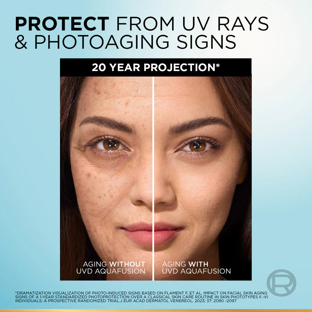 L’Oréal Paris, UV Defender, Aquafusion Daily Water Gel Sunscreen, SPF50+ Antiaging