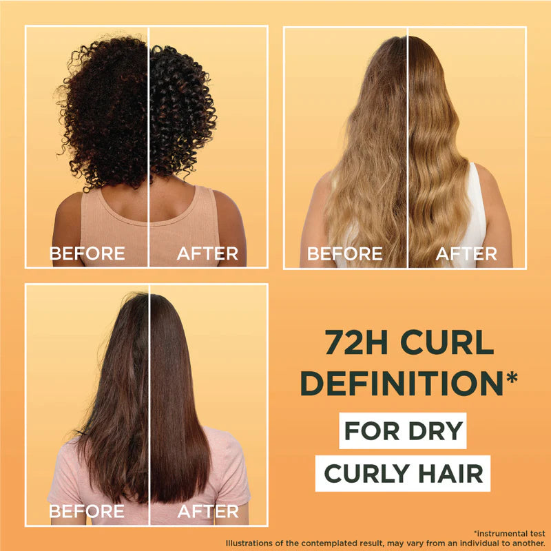 Garnier Ultra Doux Vegan Hair Food Cocoa Butter And Jojoba Oil 3-In-1 Treatment Mask For Curly Hair