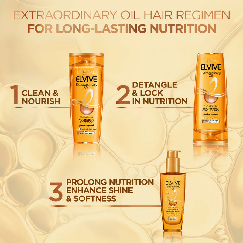 Elvive Extraordinary Oil Nourishing Shampoo For Normal Hair With Tendency To Dry