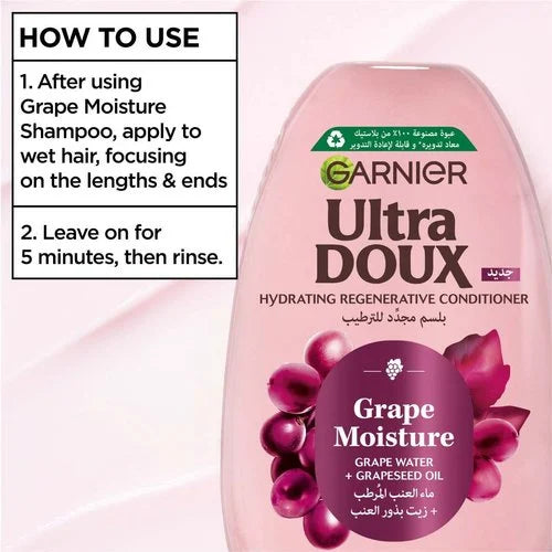 Garnier Ultra Doux Grape Moisture Hydrating Regenerative Conditioner 200 ML