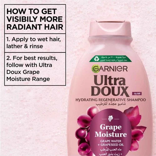 Garnier Ultra Doux Grape Moisture Hydrating Regenerative Shampoo