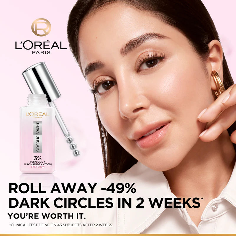 L'Oreal Glycolic Bright Eye Serum 20ML