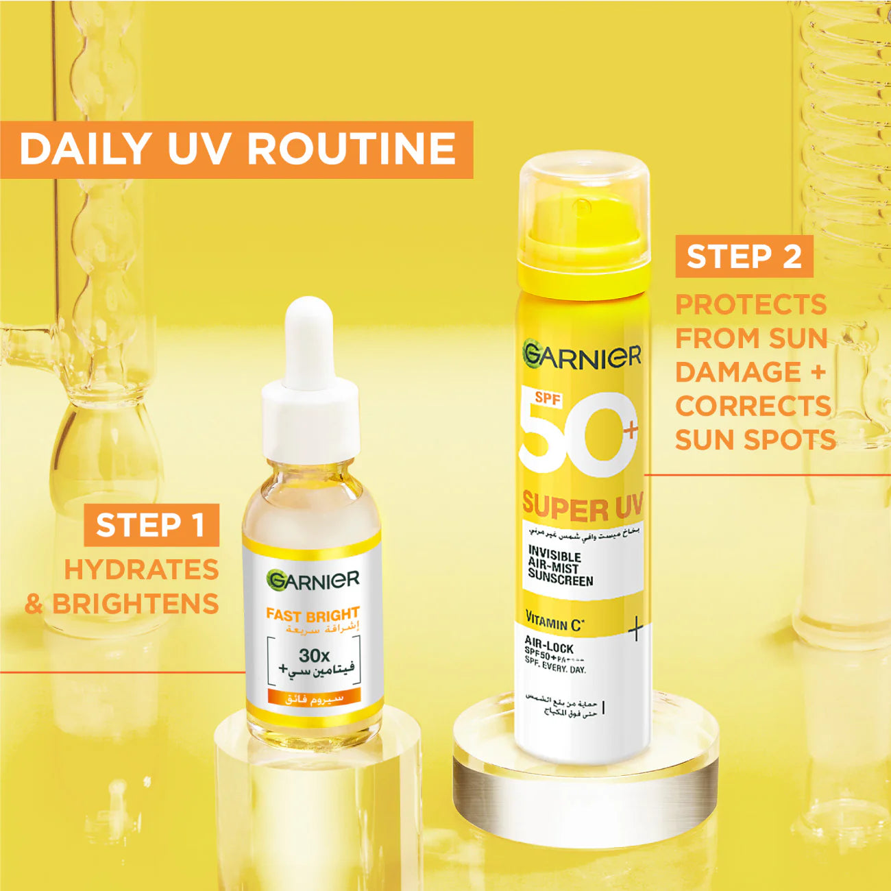 GARNIER Super UV Invisible Air Mist Face & Body Sunscreen SPF 50+ 75 ML