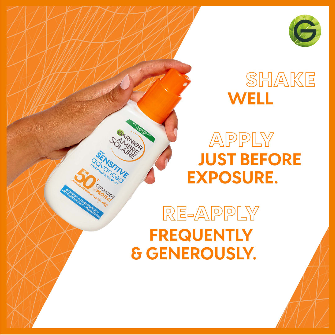 GARNIER Ambre Solaire Sensitive Advanced Spray Adult SPF 50+ 150 ml