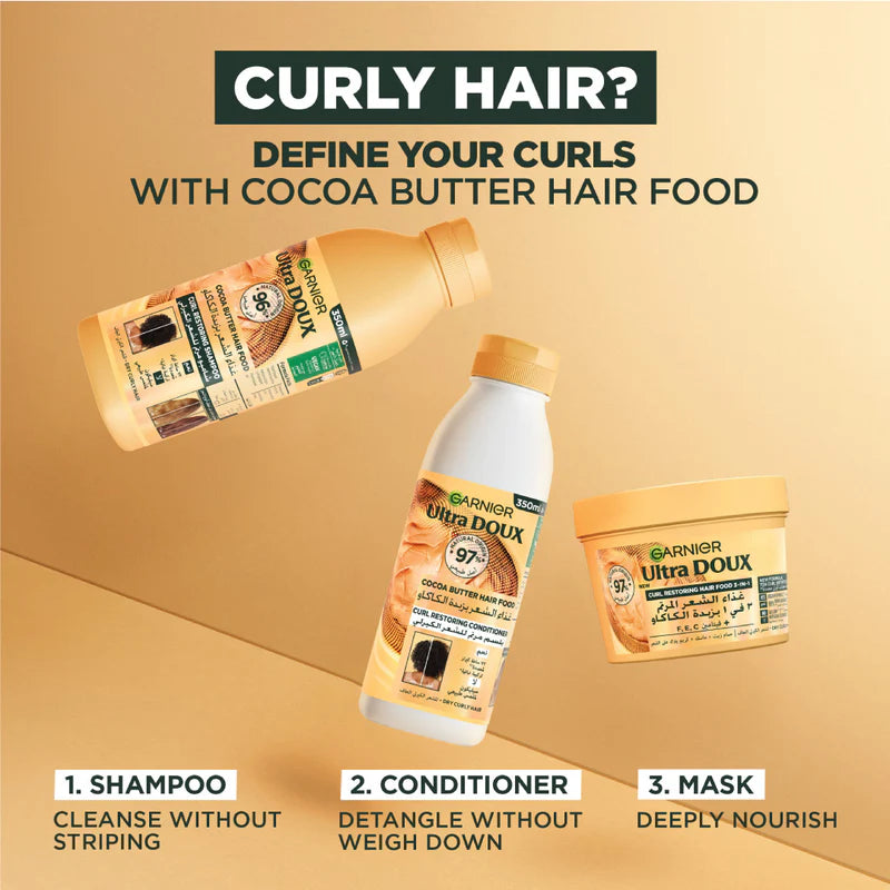 Ultra Doux Hair Food Shampoo Cocoa Butter 350ML