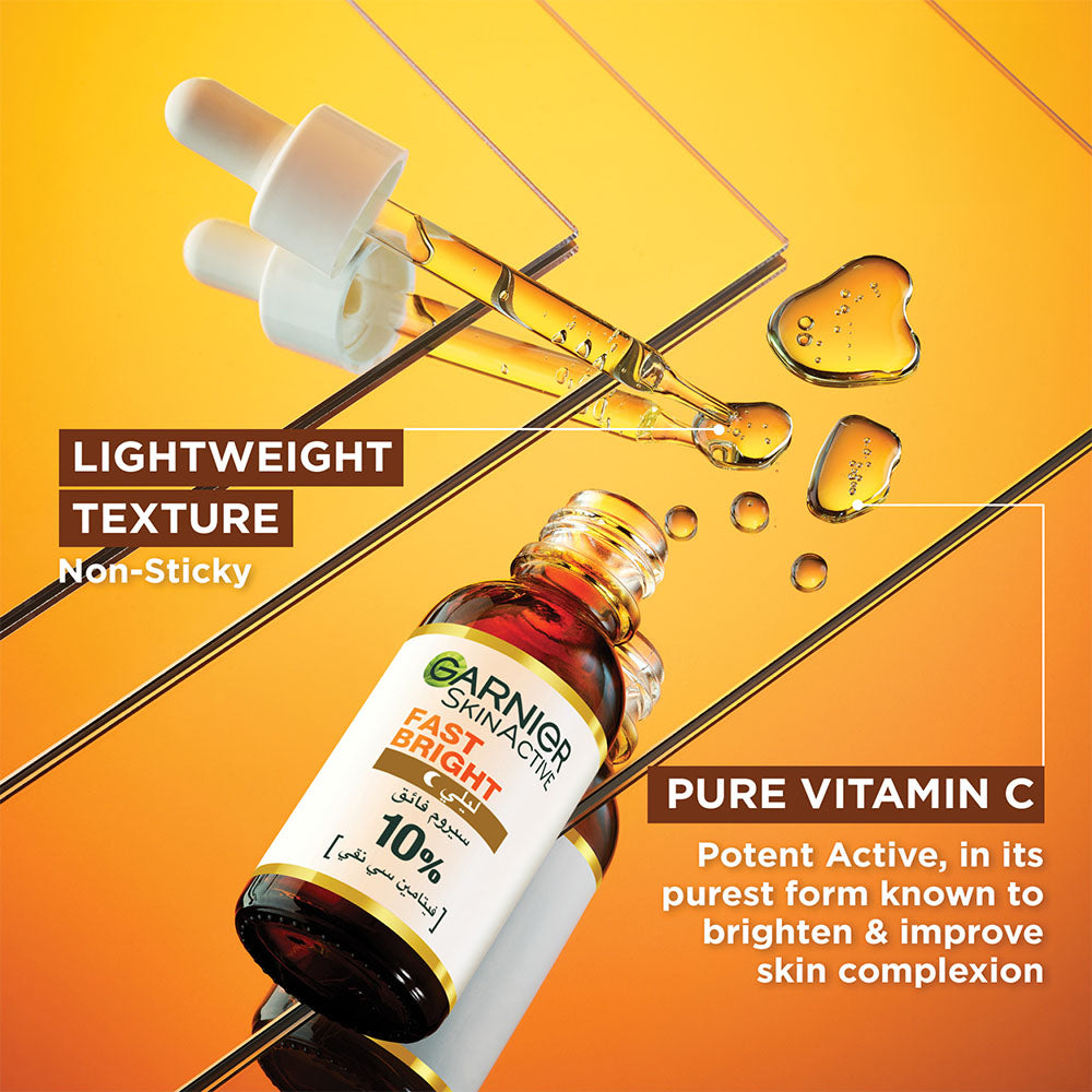 GARNIER Fast Bright 10% Pure Vitamin C -Night Serum 30ml