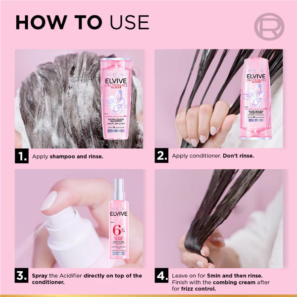 L'OREAL PARIS Elvive Glycolic Gloss Ultra Gloss Acidifier Spray 150 mL