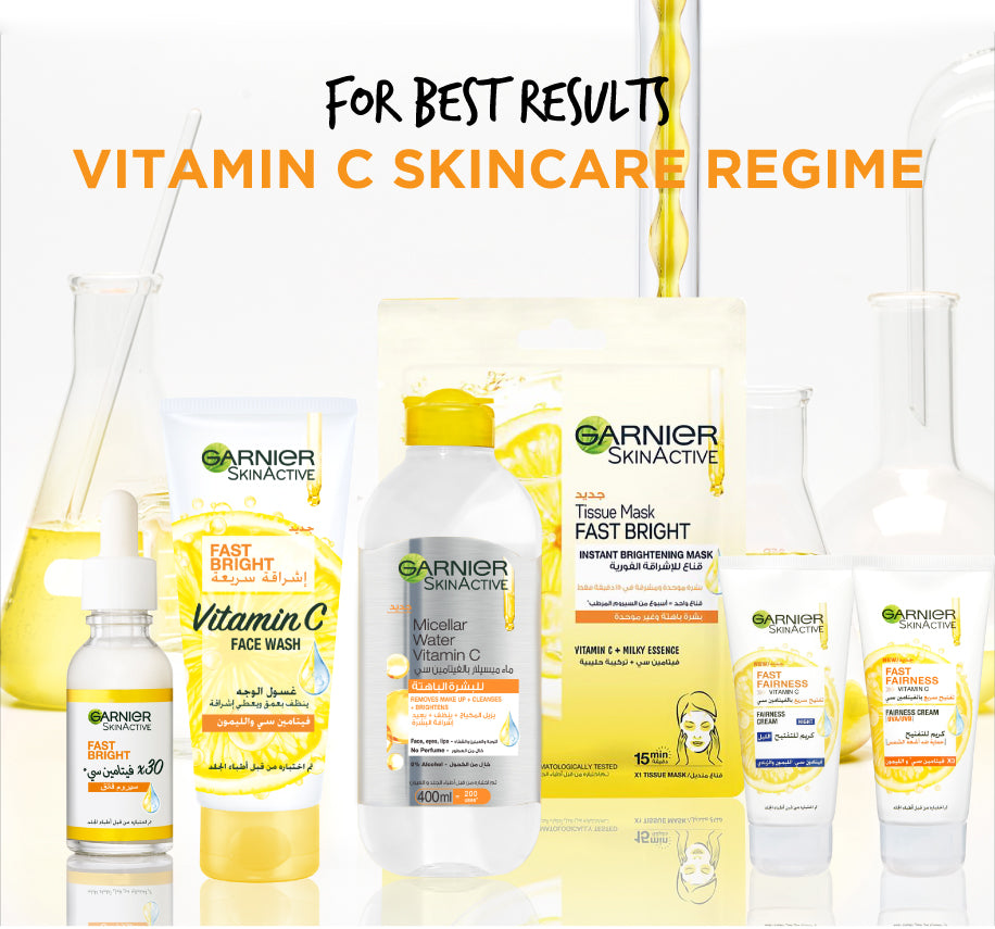 Garnier Fast Bright Vitamin C Brightening Face Wash 100ml