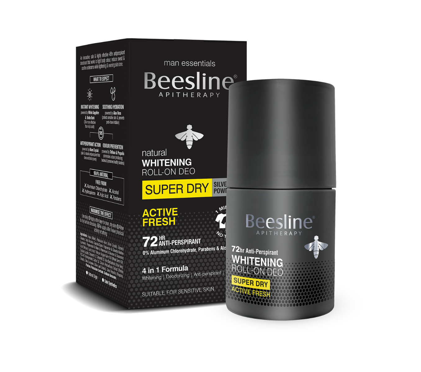 Beesline Men Whitening Roll-On Deo - & Super Dry