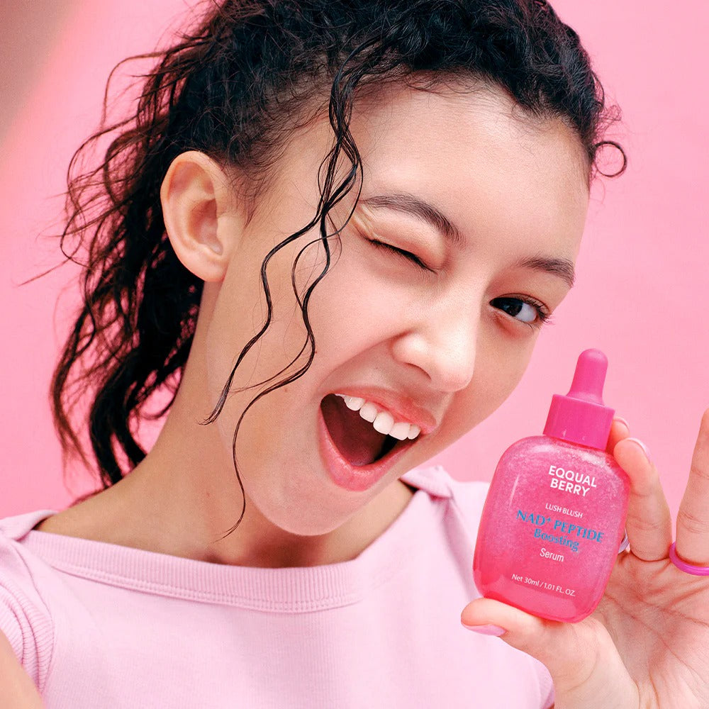 Eqqualberry Lush Blush NAD+ Peptide Boosting Serum