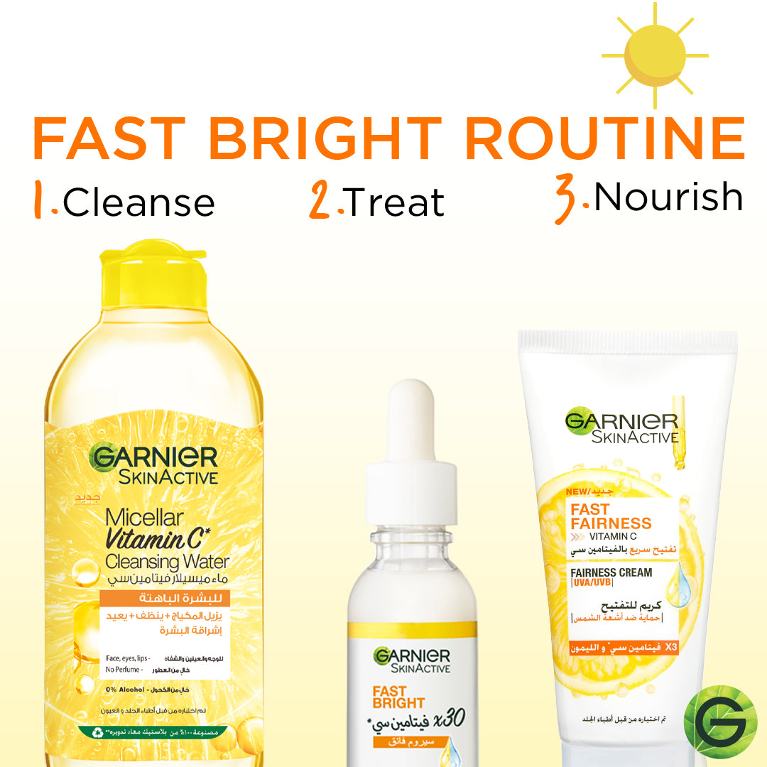 Garnier Fast Fairness/Fast Bright Day Cream With 3x Vitamin C And Lemon
