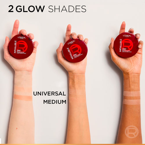L'OREAL PARIS Infaillible 24H Glow Loose Powder Set Duo Pore Blurring, Radiant Glow, and Hydrating Formula