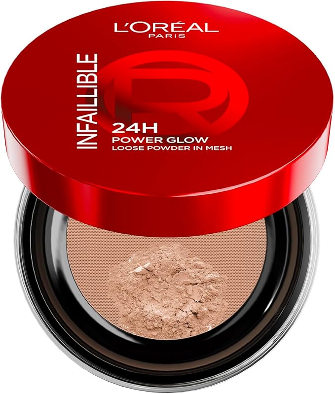 L'OREAL PARIS Infaillible 24H Glow Loose Powder Set Duo Pore Blurring, Radiant Glow, and Hydrating Formula