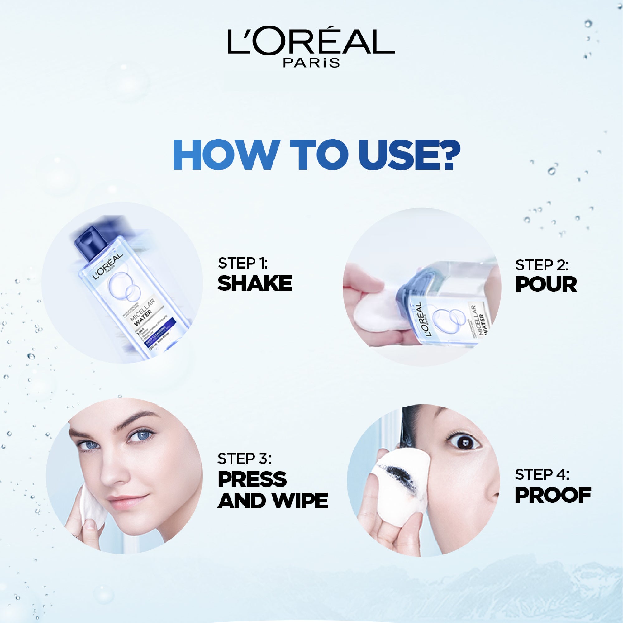 L’Oréal Paris 3-in-1 Deep Cleansing Micellar Water- In oil for long wear makeup remover