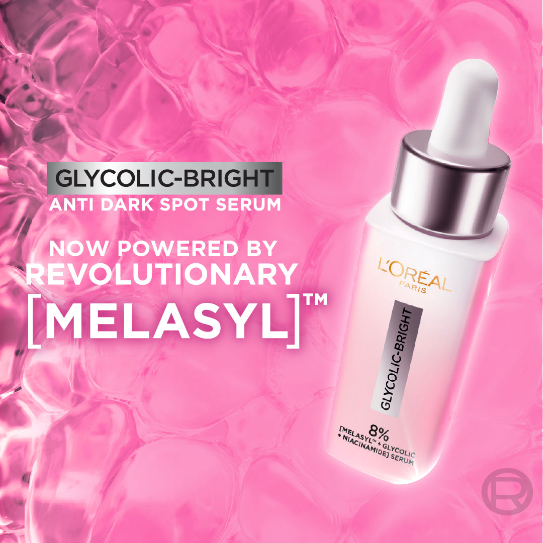 L'Oreal Paris Glyco bright Anti Dark Spot -Melasyl- Face Serum brightener