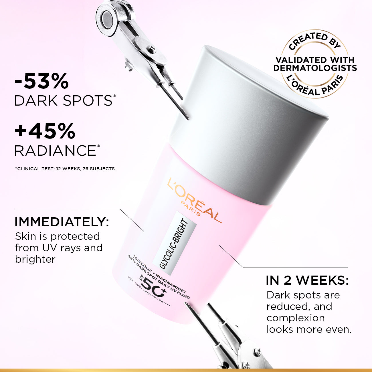 L'OREAL PARIS Glycolic bright Anti Dark Spot spf50+