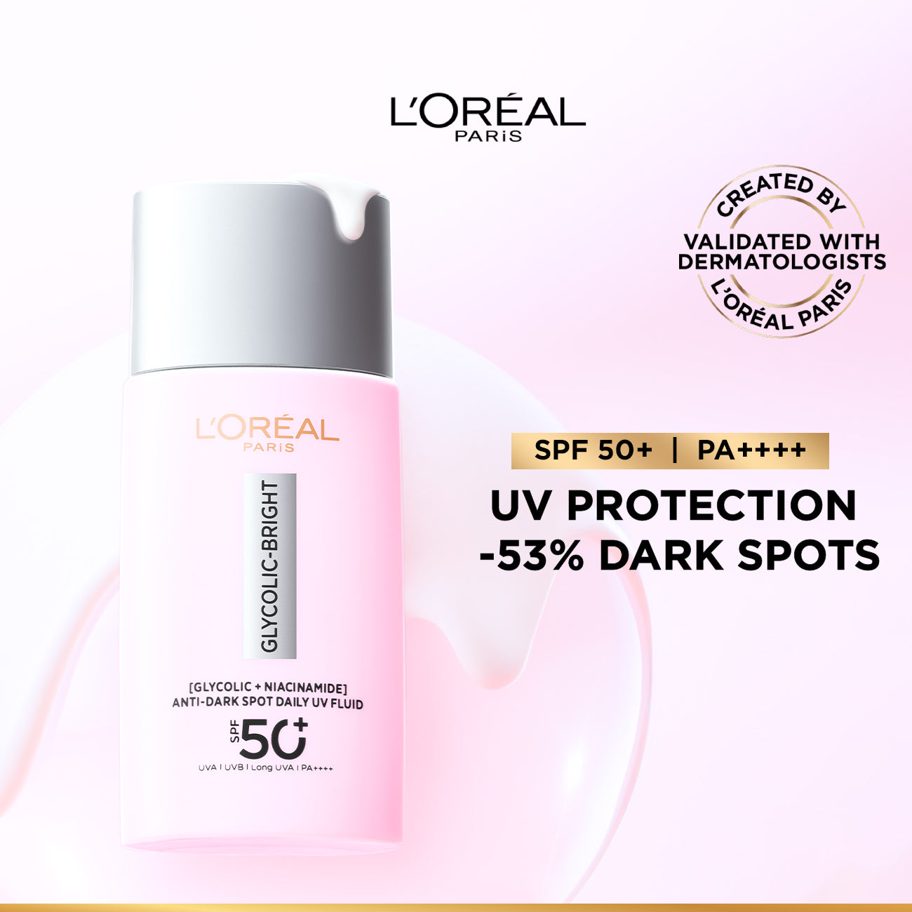 L'OREAL PARIS Glycolic bright Anti Dark Spot spf50+