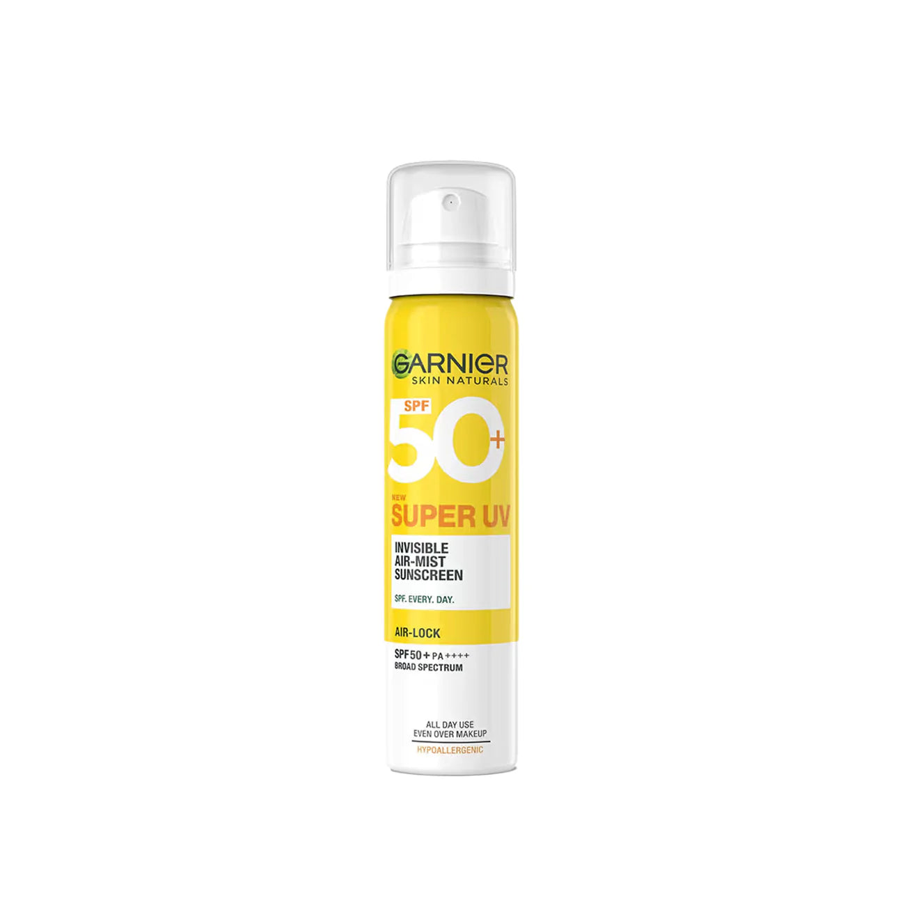 GARNIER Super UV Invisible Air Mist Face & Body Sunscreen SPF 50+ 75 ML