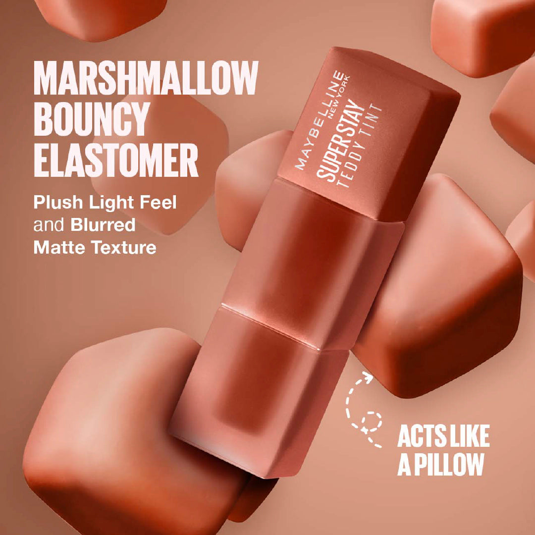 Maybelline Super Stay Teddy Tint Soft Blurred Matte Lip Tint | 12h Longwear