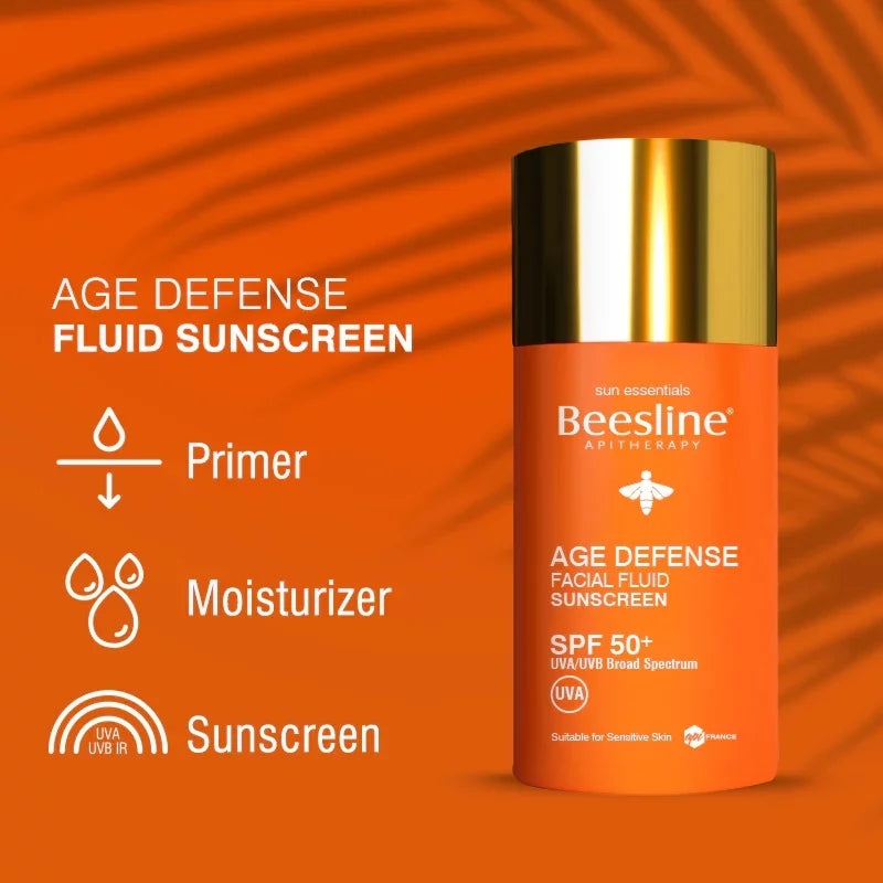 Beesline Age Defense Facial Fluid Sunscreen SPF 50