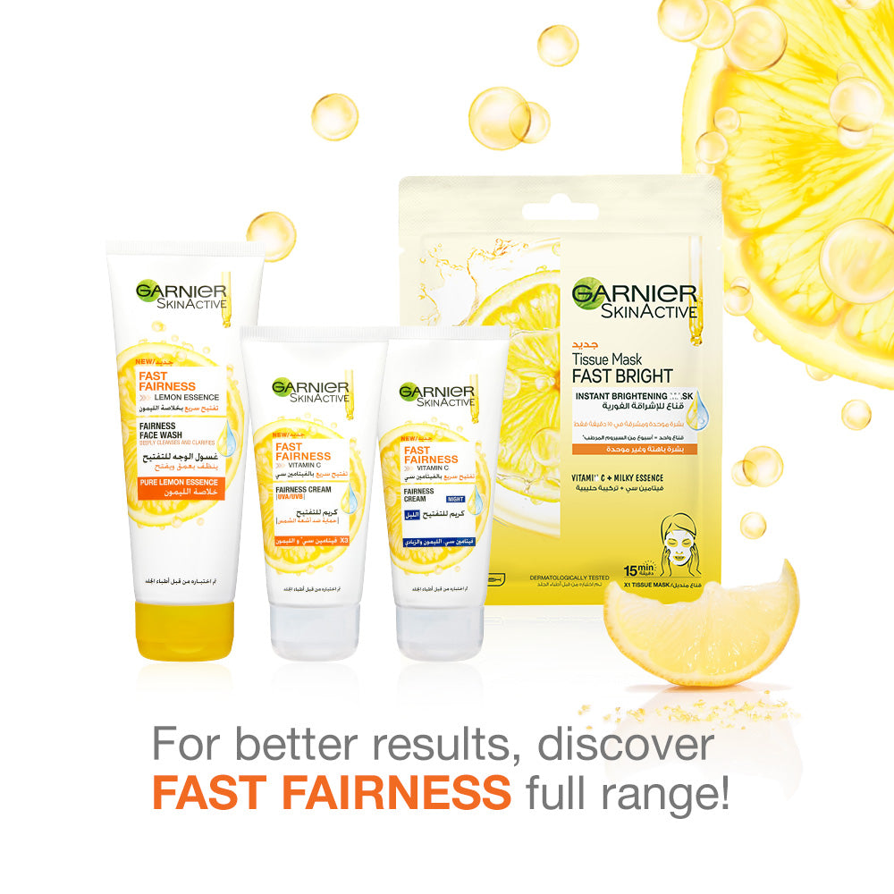 Garnier Fast Bright Vitamin C Brightening Face Wash 100ml