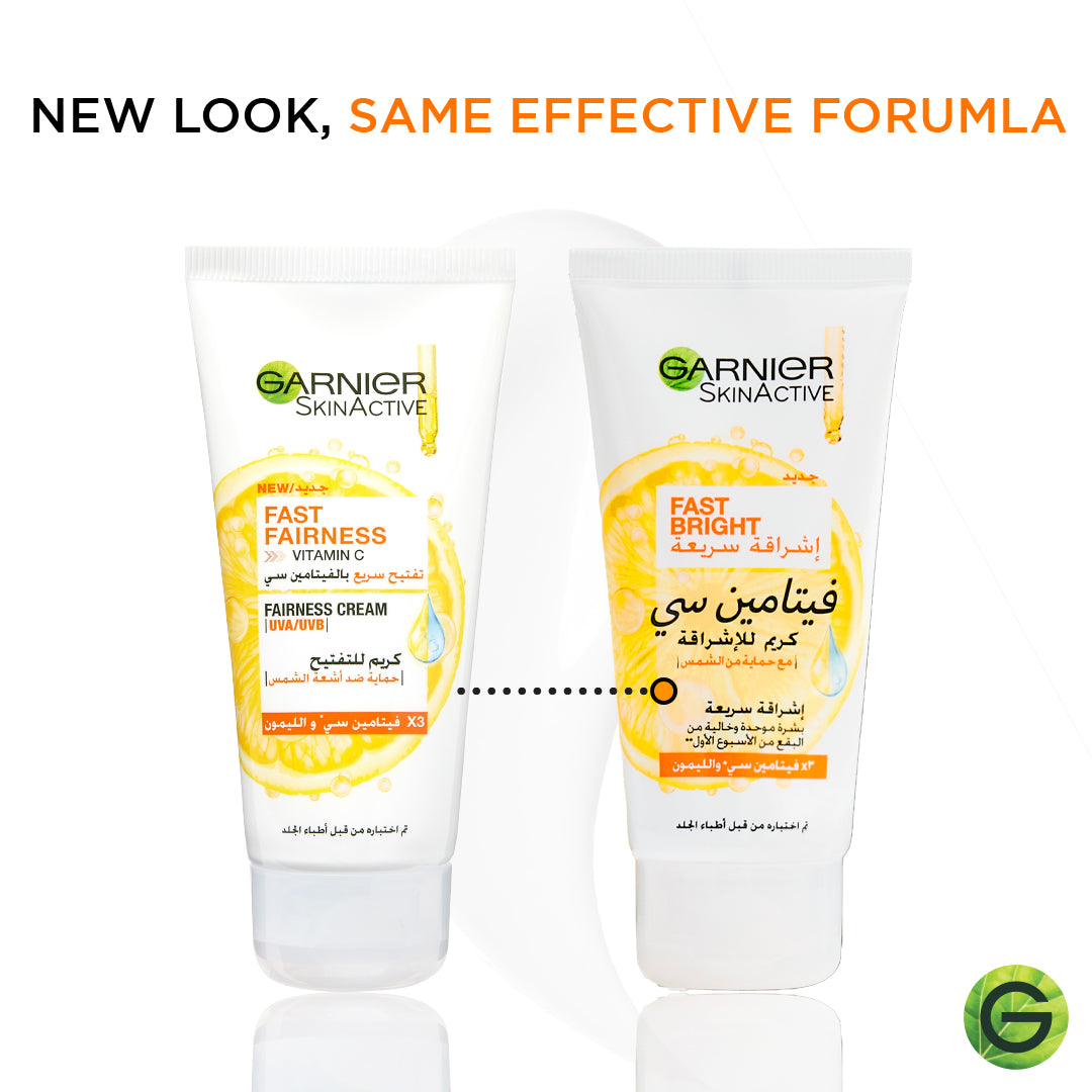 Garnier Fast Fairness/Fast Bright Day Cream With 3x Vitamin C And Lemon