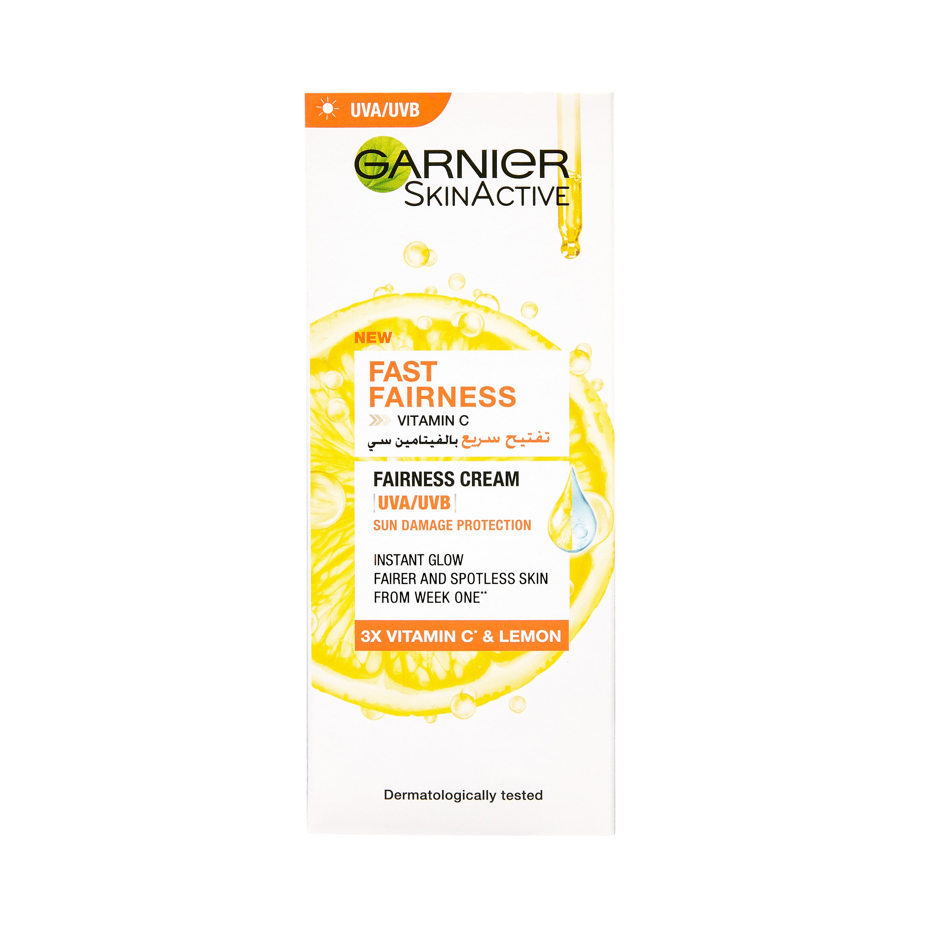 Garnier Fast Fairness/Fast Bright Day Cream With 3x Vitamin C And Lemon