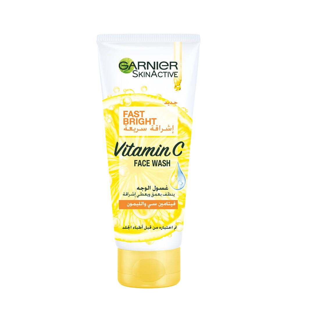 Garnier Fast Bright Vitamin C Brightening Face Wash 100ml