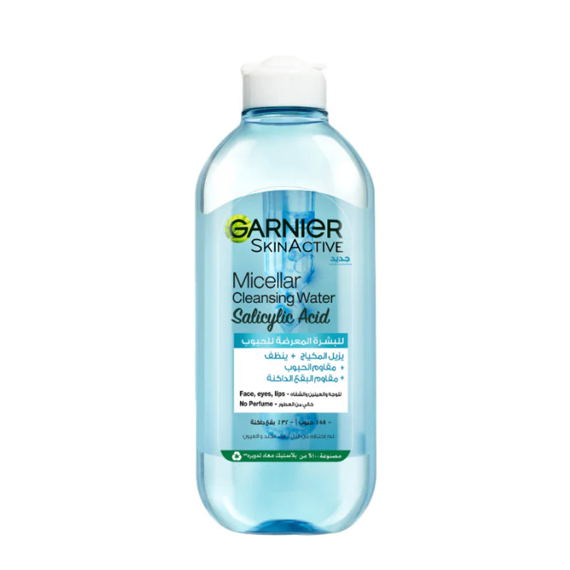 Garnier Fast Clear Salicylic Acid Anti-Acne Cleanser for Oily and Acne-Prone Skin Micellar Water 400mL